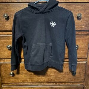 Ariat Black Kids Hoodie with Emblem